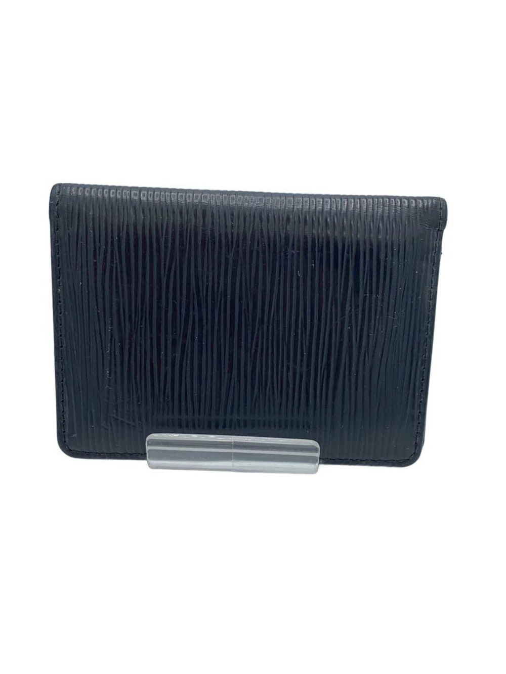 LOUIS VUITTON Pochette Carte Visite Epi Leather Black
